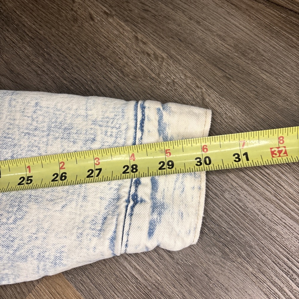 Gap Denim Jacket Women's Medium Blue Acid Wash Jean Sherpa Lined Trucker Retro - Picture 10 of 12